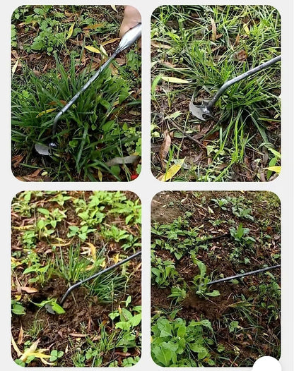 Long Handle 4 Tine Garden Weed Puller Tool