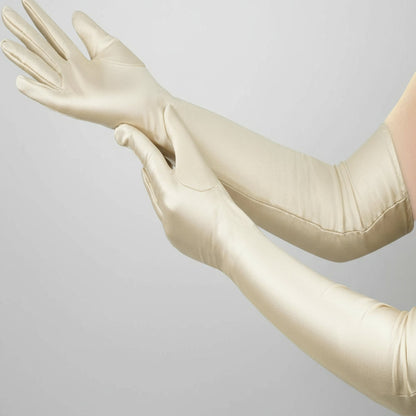 Long Satin Opera Gloves for Women