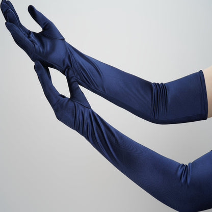 Long Satin Opera Gloves for Women