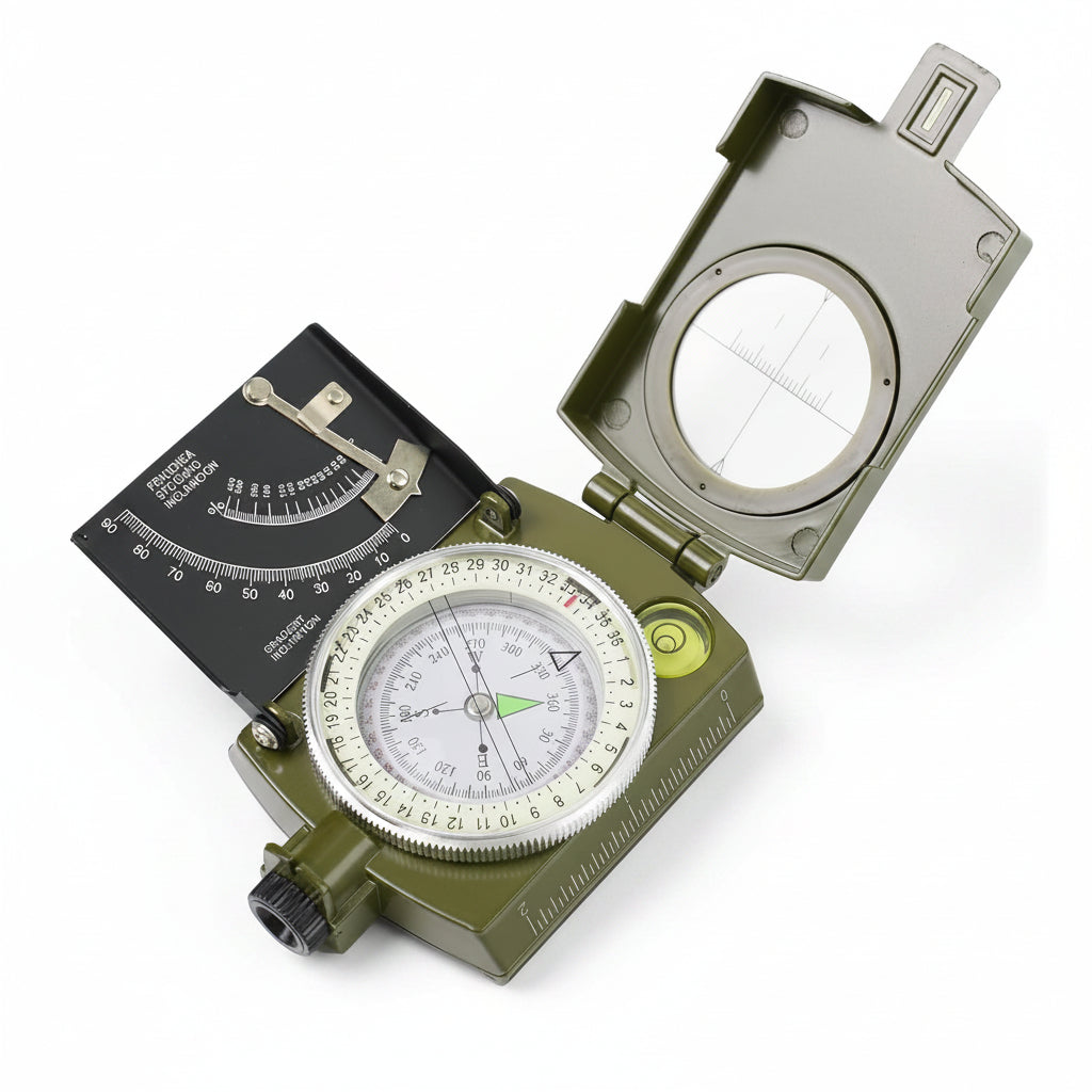 Luminous Outdoor Compass with Direction and Incline Meter