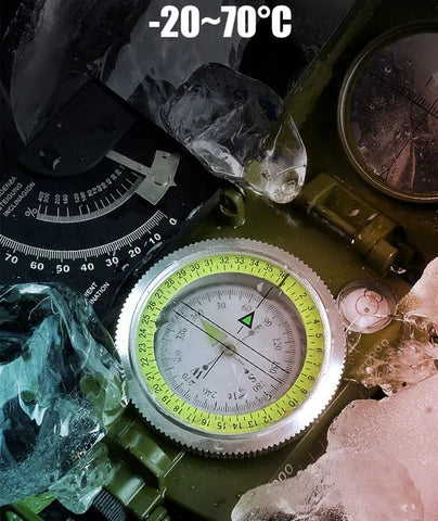 Luminous Outdoor Compass with Direction and Incline Meter