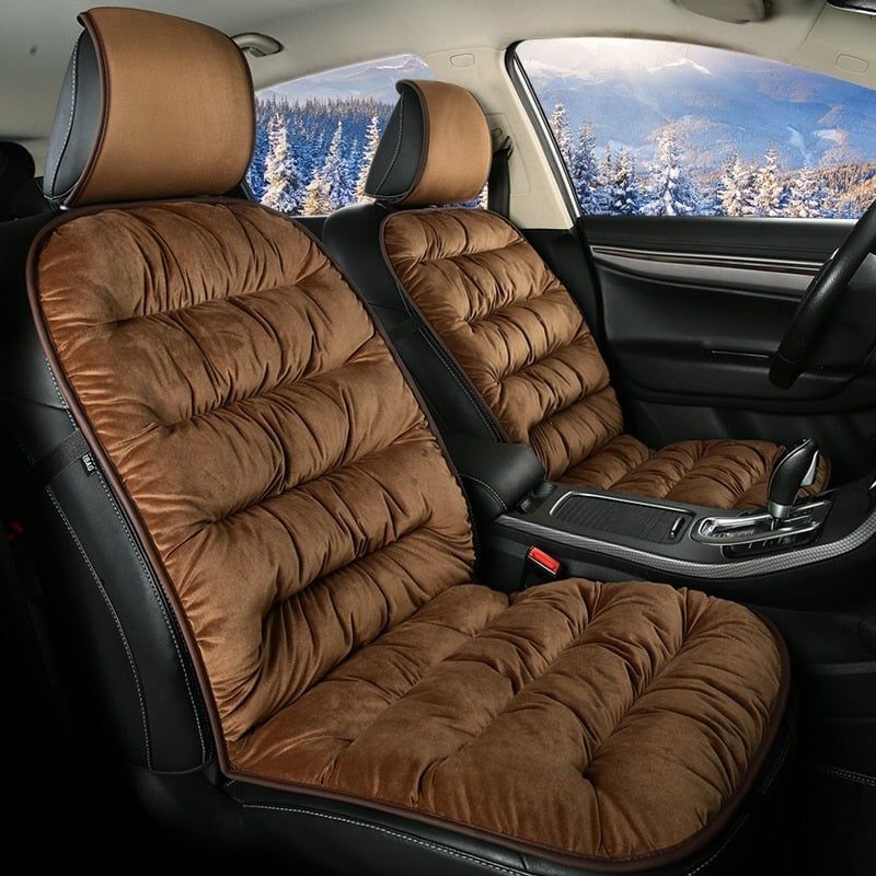 Luxury Cushioned Plush Car Seat Cover
