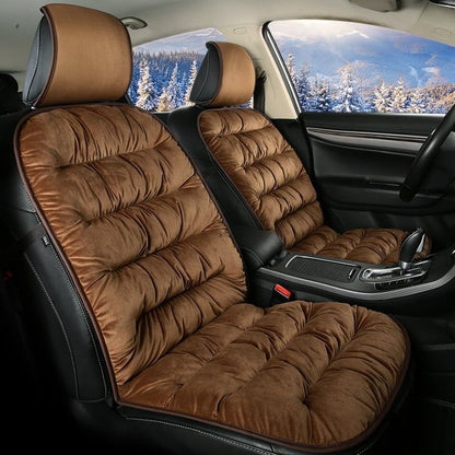 Luxury Cushioned Plush Car Seat Cover