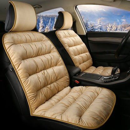 Luxury Cushioned Plush Car Seat Cover