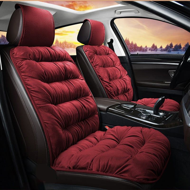 Luxury Cushioned Plush Car Seat Cover