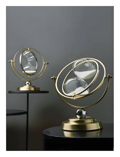 Luxury Gold Frame Hourglass Timer Elegant Decorative Sand Clock