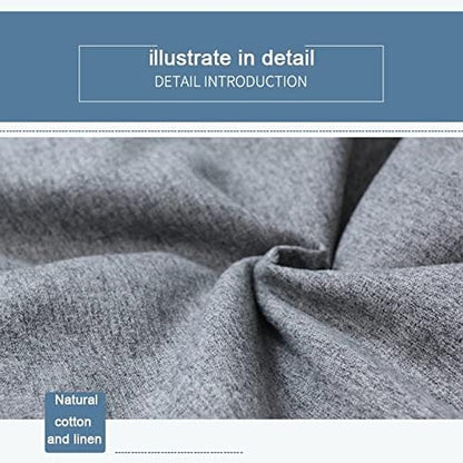 Luxury Linen Bean Bag Chair Cover Ergonomic Lounge Seating