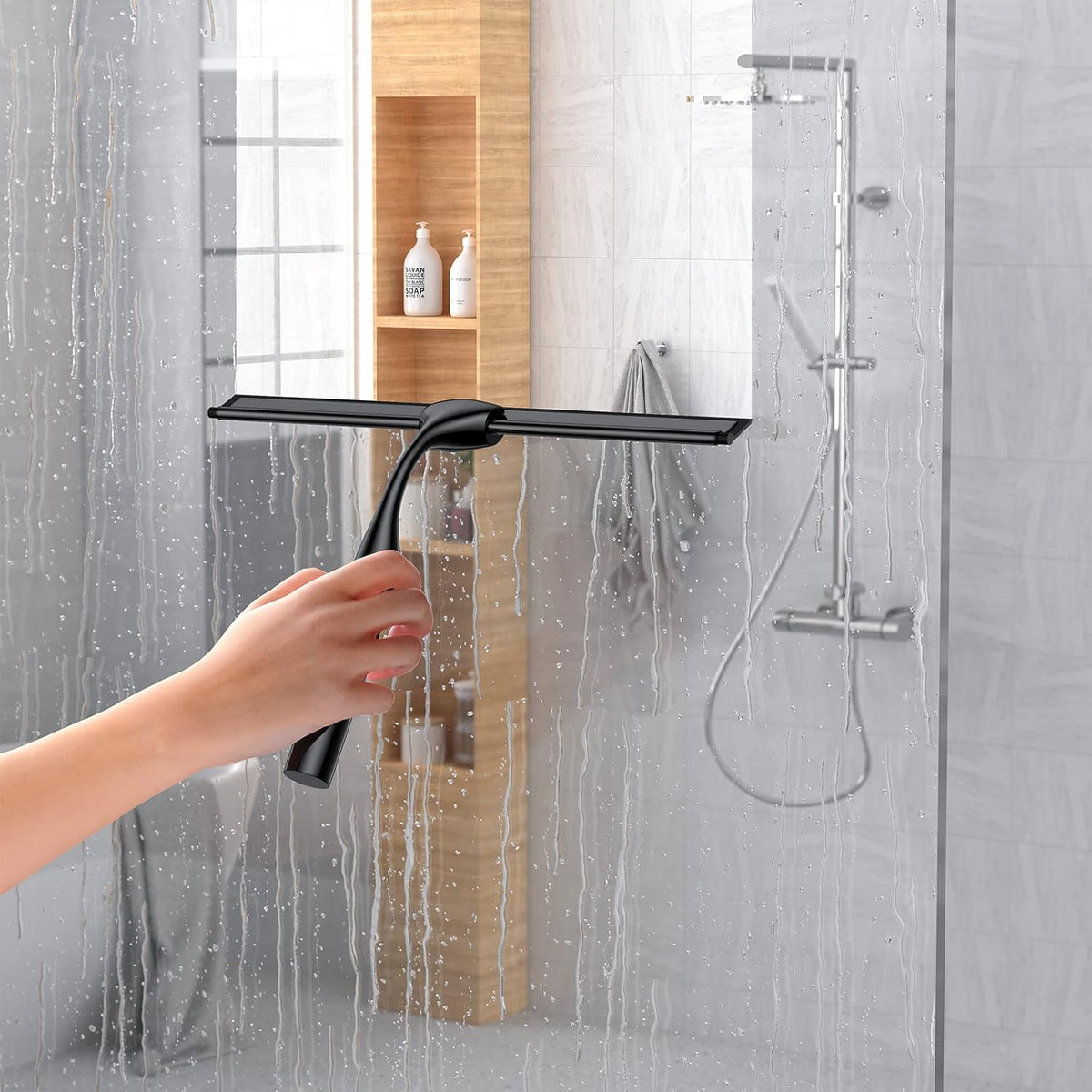 Luxury Shower Squeegee for Glass and Bathroom Cleaning