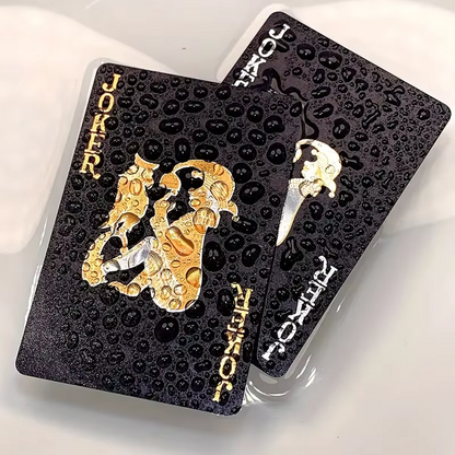 Luxury Waterproof Black Gold Playing Cards Deck