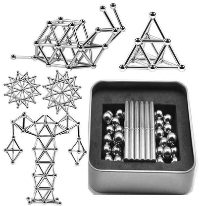 Magnetic Building Balls and Rod Construction Set