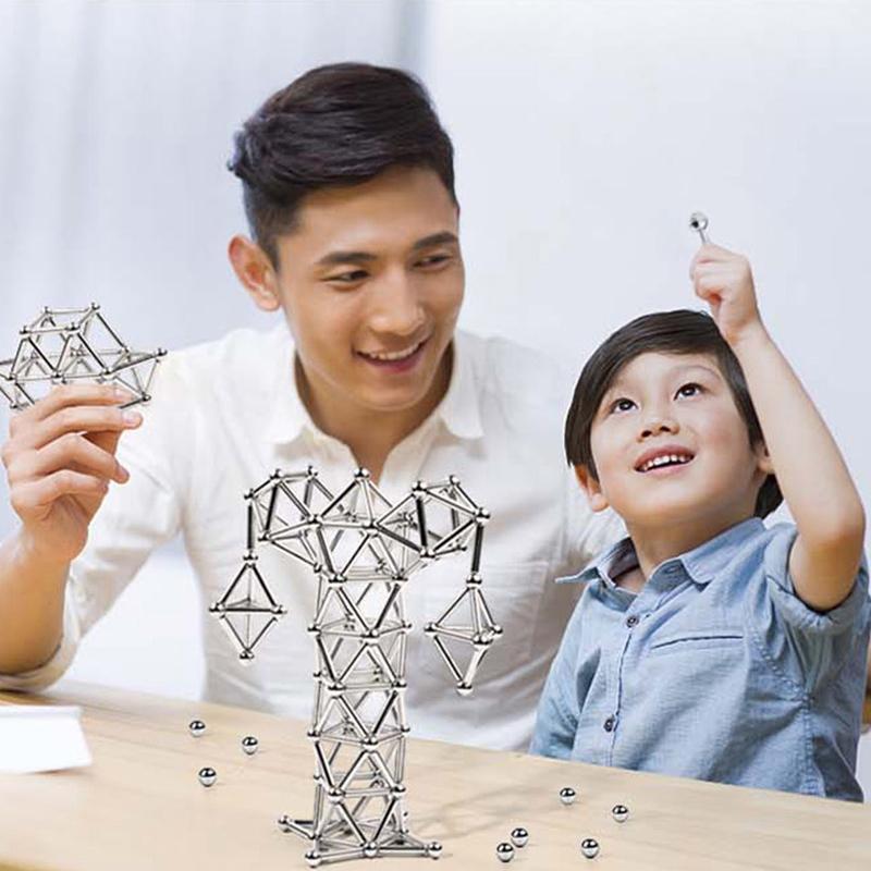 Magnetic Building Balls and Rod Construction Set