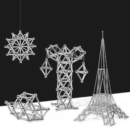 Magnetic Building Balls and Rod Construction Set