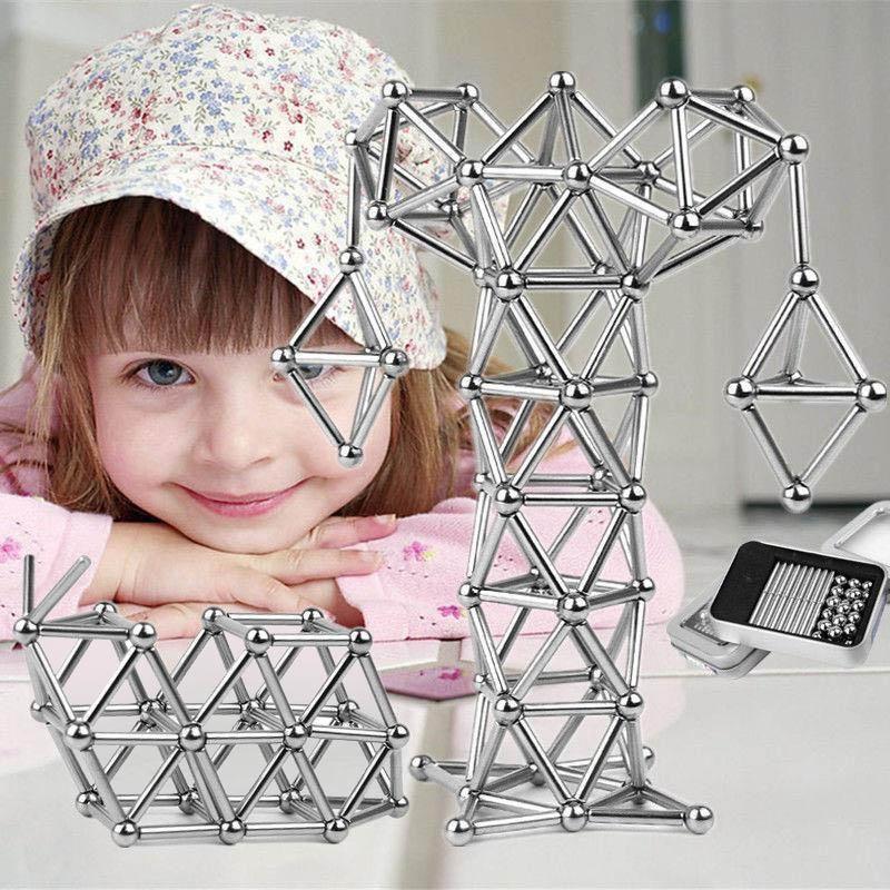 Magnetic Building Balls and Rod Construction Set