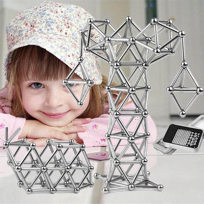 Magnetic Building Balls and Rod Construction Set