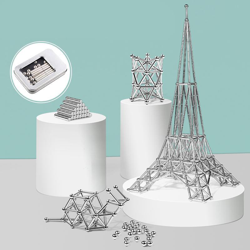 Magnetic Building Balls and Rod Construction Set