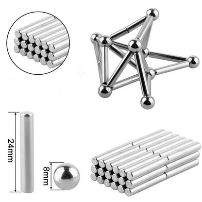 Magnetic Building Balls and Rod Construction Set