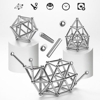 Magnetic Building Balls and Rod Construction Set
