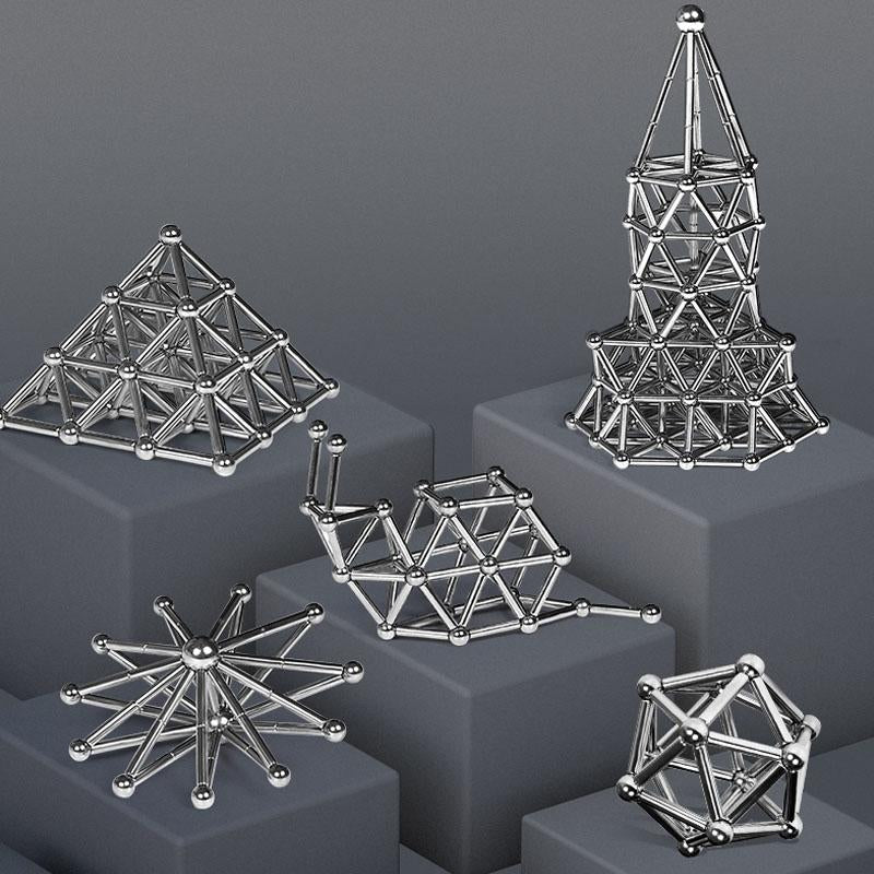 Magnetic Building Balls and Rod Construction Set