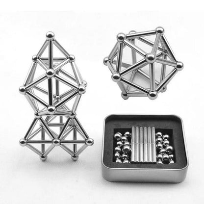 Magnetic Building Balls and Rod Construction Set