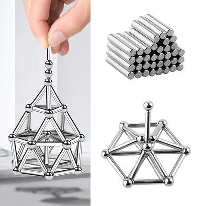 Magnetic Building Balls and Rod Construction Set