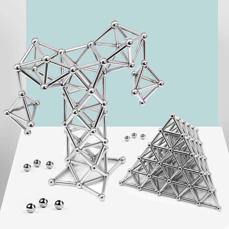 Magnetic Building Balls and Rod Construction Set