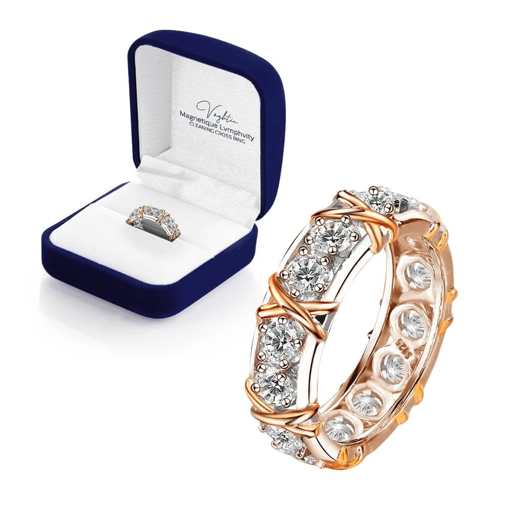 Magnetic Cross Ring Adjustable Stainless Steel Fashion Ring