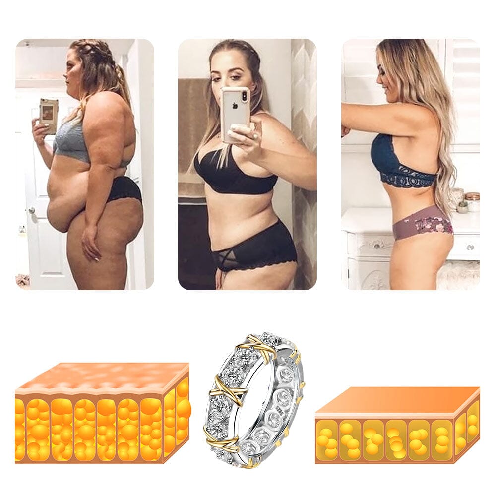 Magnetic Cross Ring Adjustable Stainless Steel Fashion Ring