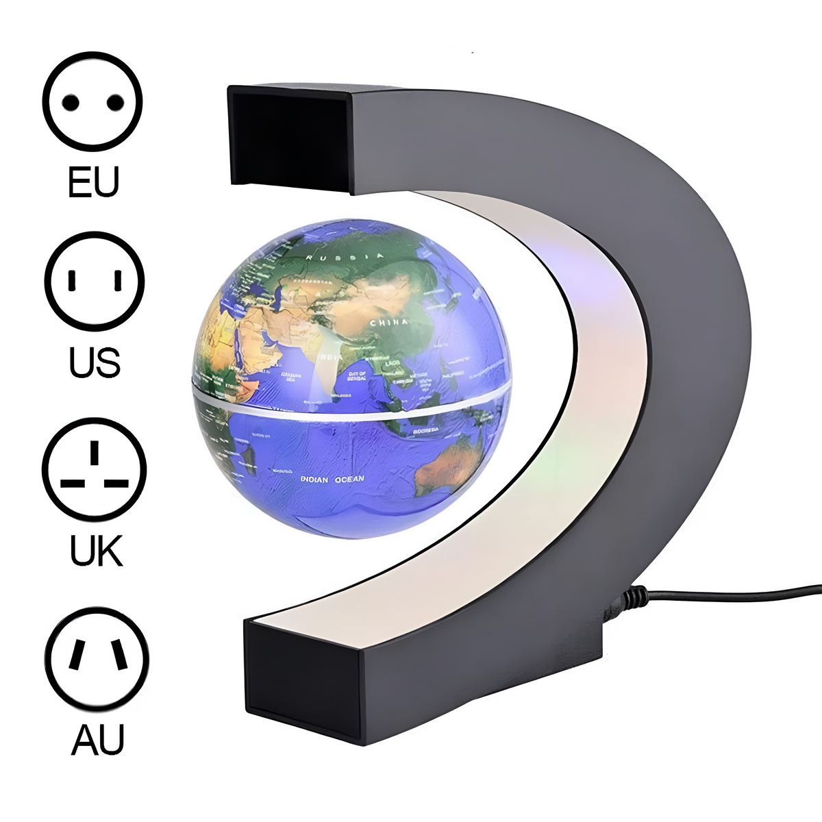 Magnetic Floating LED World Globe Lamp