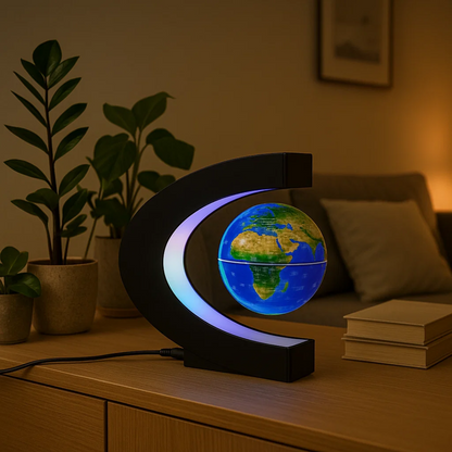 Magnetic Floating LED World Globe Lamp