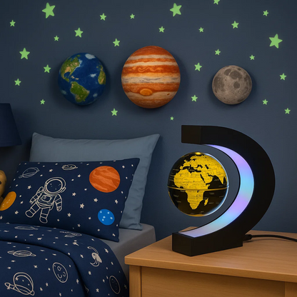 Magnetic Floating LED World Globe Lamp