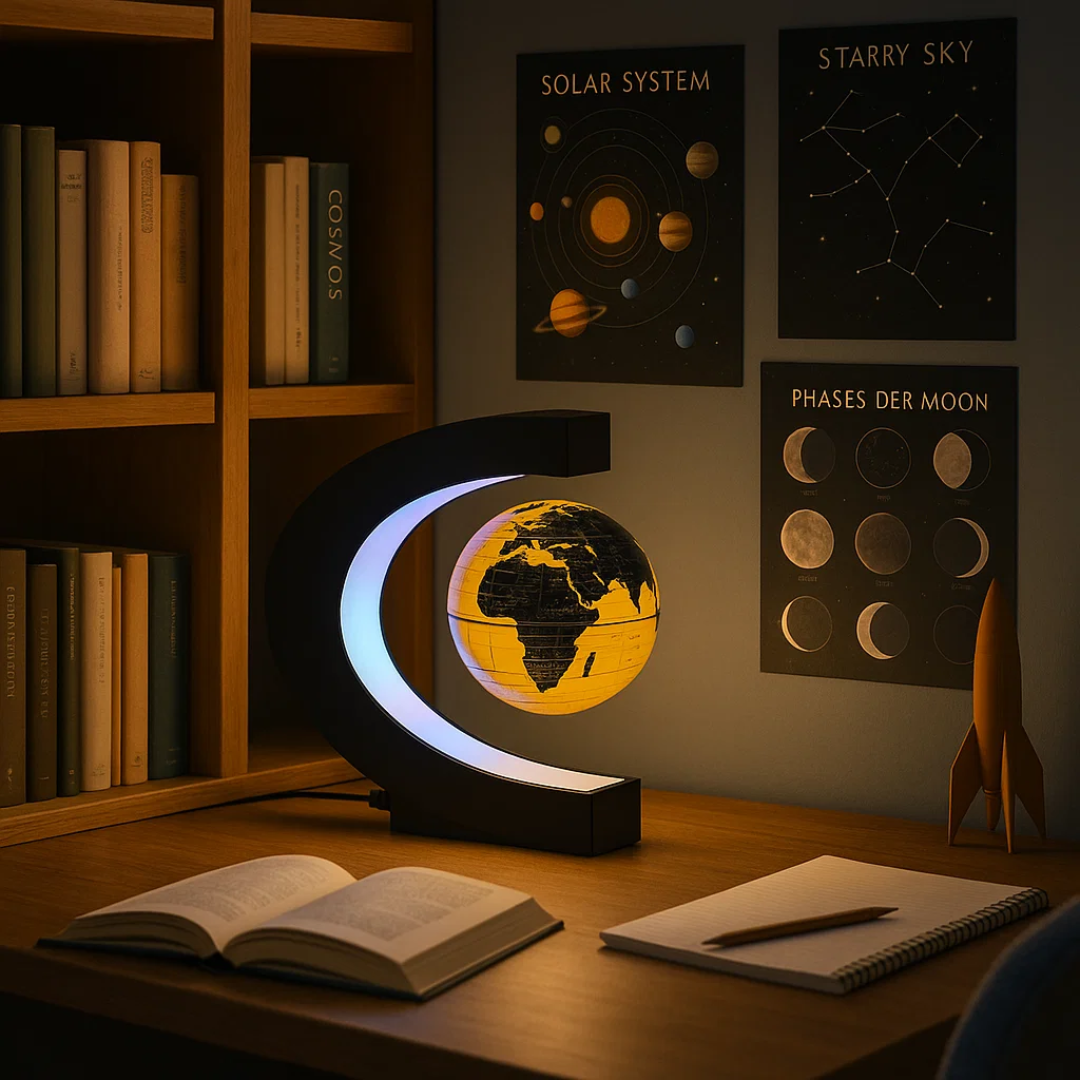 Magnetic Floating LED World Globe Lamp