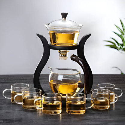 Magnetic Glass Teapot with Stainless Steel Infuser for Loose Leaf Tea