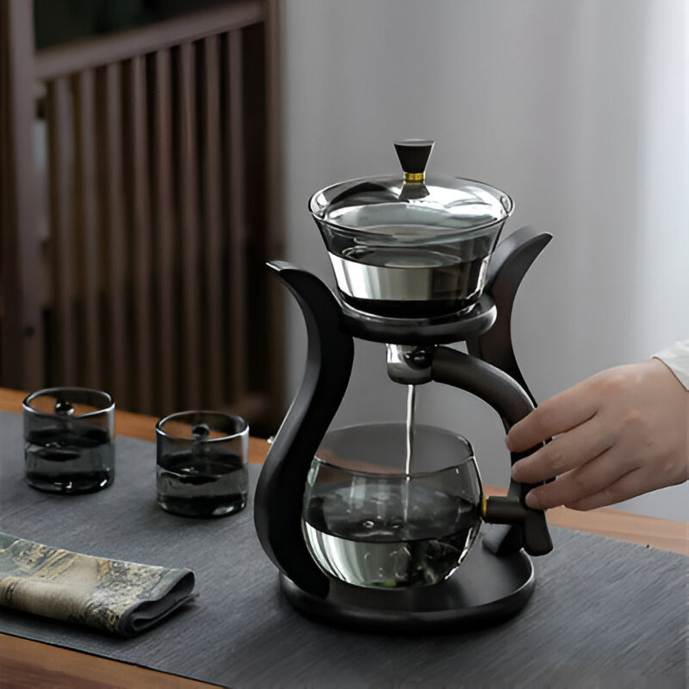 Magnetic Glass Teapot with Stainless Steel Infuser for Loose Leaf Tea