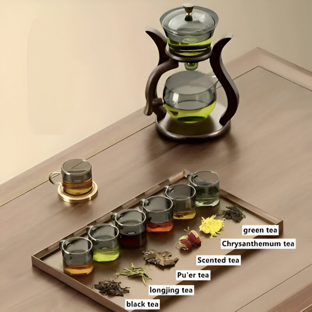 Magnetic Glass Teapot with Stainless Steel Infuser for Loose Leaf Tea