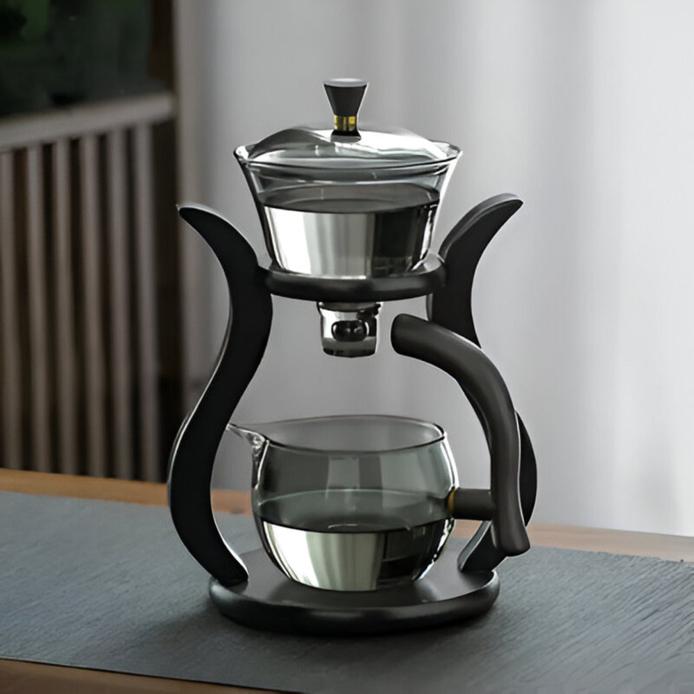 Magnetic Glass Teapot with Stainless Steel Infuser for Loose Leaf Tea