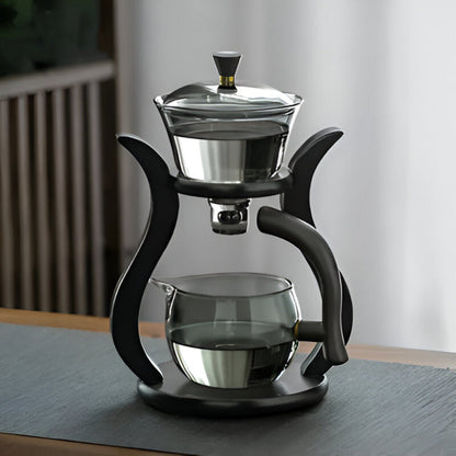 Magnetic Glass Teapot with Stainless Steel Infuser for Loose Leaf Tea