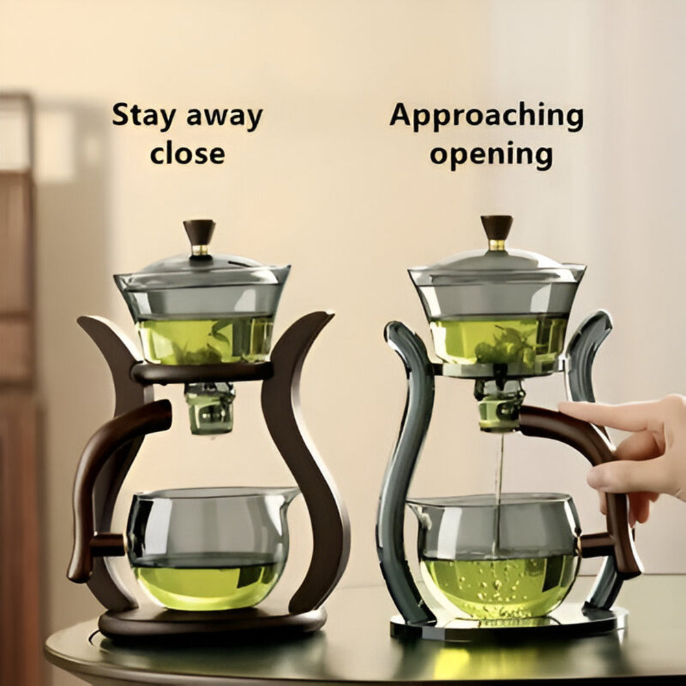 Magnetic Glass Teapot with Stainless Steel Infuser for Loose Leaf Tea