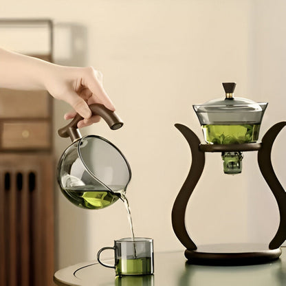Magnetic Glass Teapot with Stainless Steel Infuser for Loose Leaf Tea