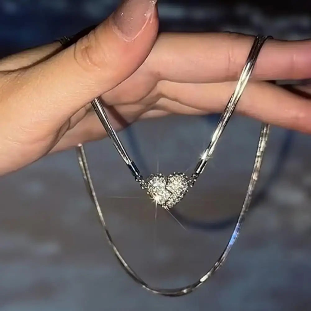 Magnetic Heart Pendant Necklace