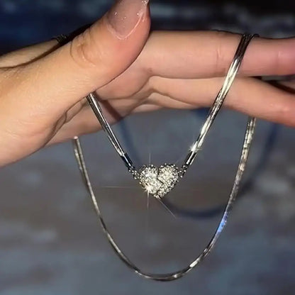 Magnetic Heart Pendant Necklace