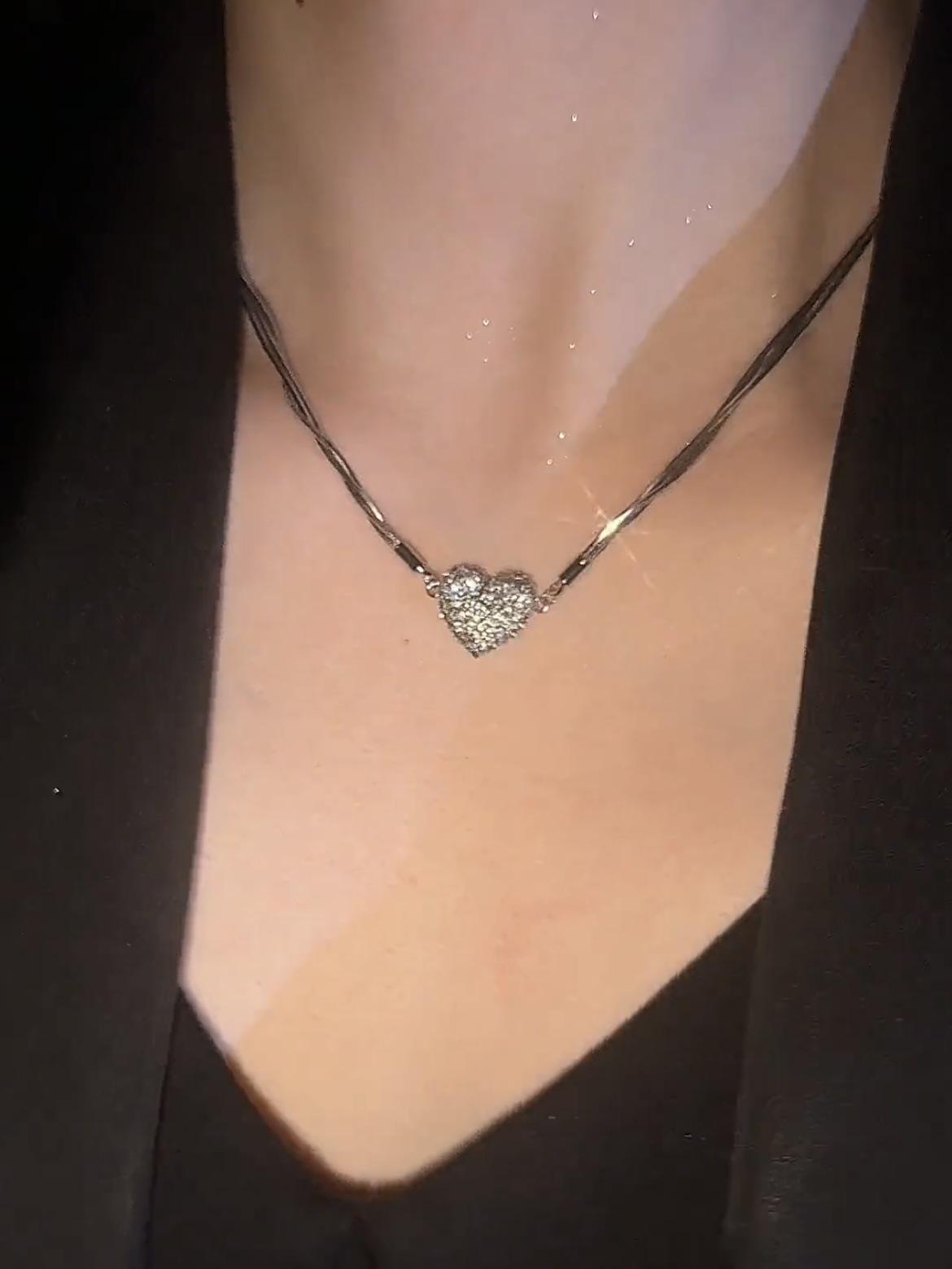 Magnetic Heart Pendant Necklace