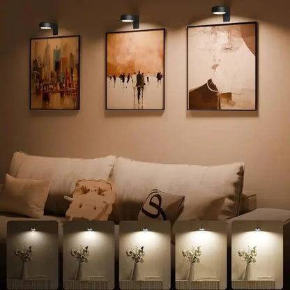 Magnetic LED Picture Frame Light with Adjustable Brightness