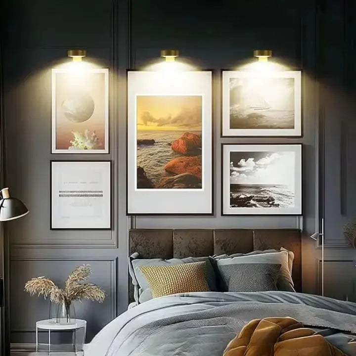 Magnetic LED Picture Frame Light with Adjustable Brightness