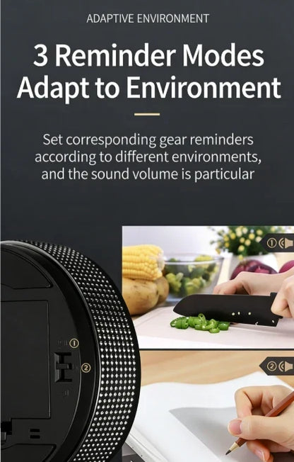 Magnetic Rotary Digital Kitchen Timer with Large Display