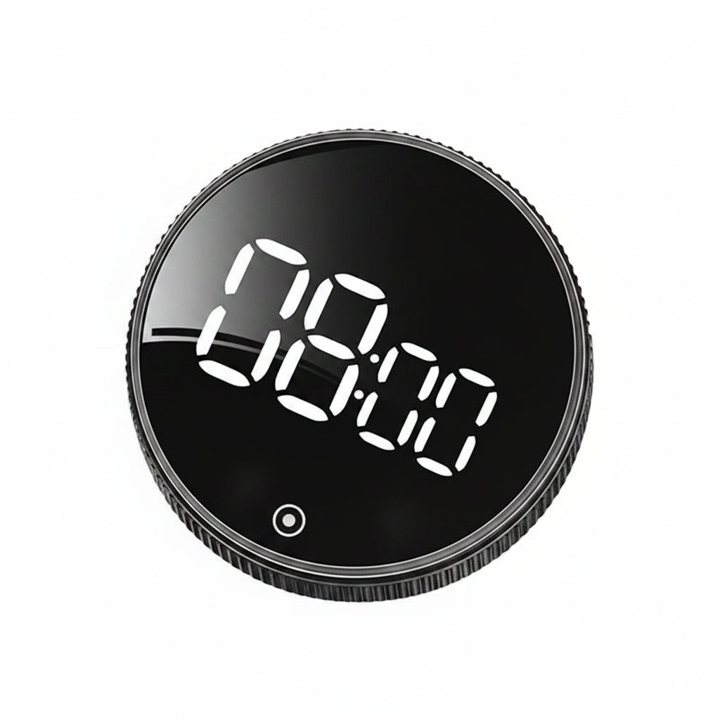 Magnetic Rotary Digital Kitchen Timer with Large Display