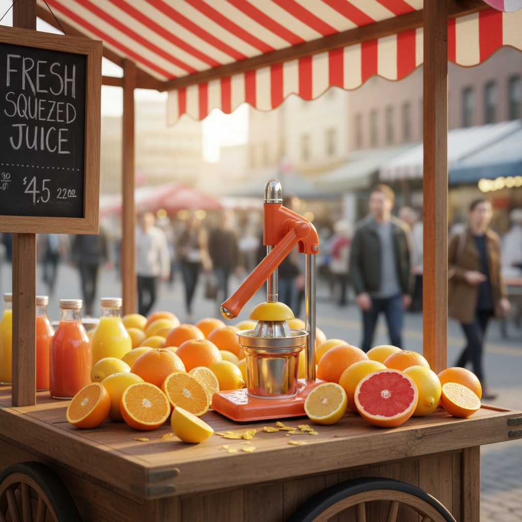 Manual Fruit Juicer Squeezer Stainless Steel