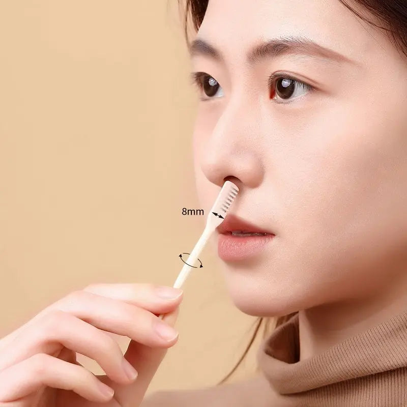 Manual Nose Hair Trimmer Stainless Steel Safe Precision Groomer