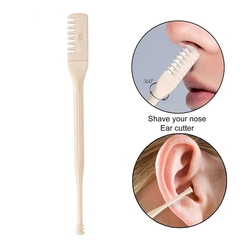 Manual Nose Hair Trimmer Stainless Steel Safe Precision Groomer