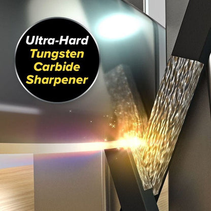 Manual Tungsten Carbide Knife Sharpener for Straight and Serrated Blades