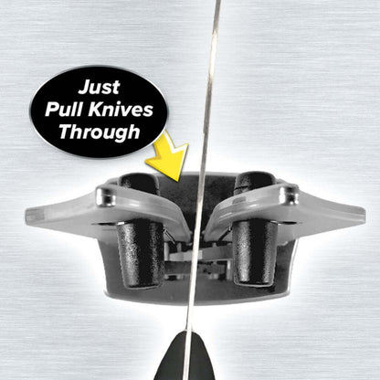 Manual Tungsten Carbide Knife Sharpener for Straight and Serrated Blades